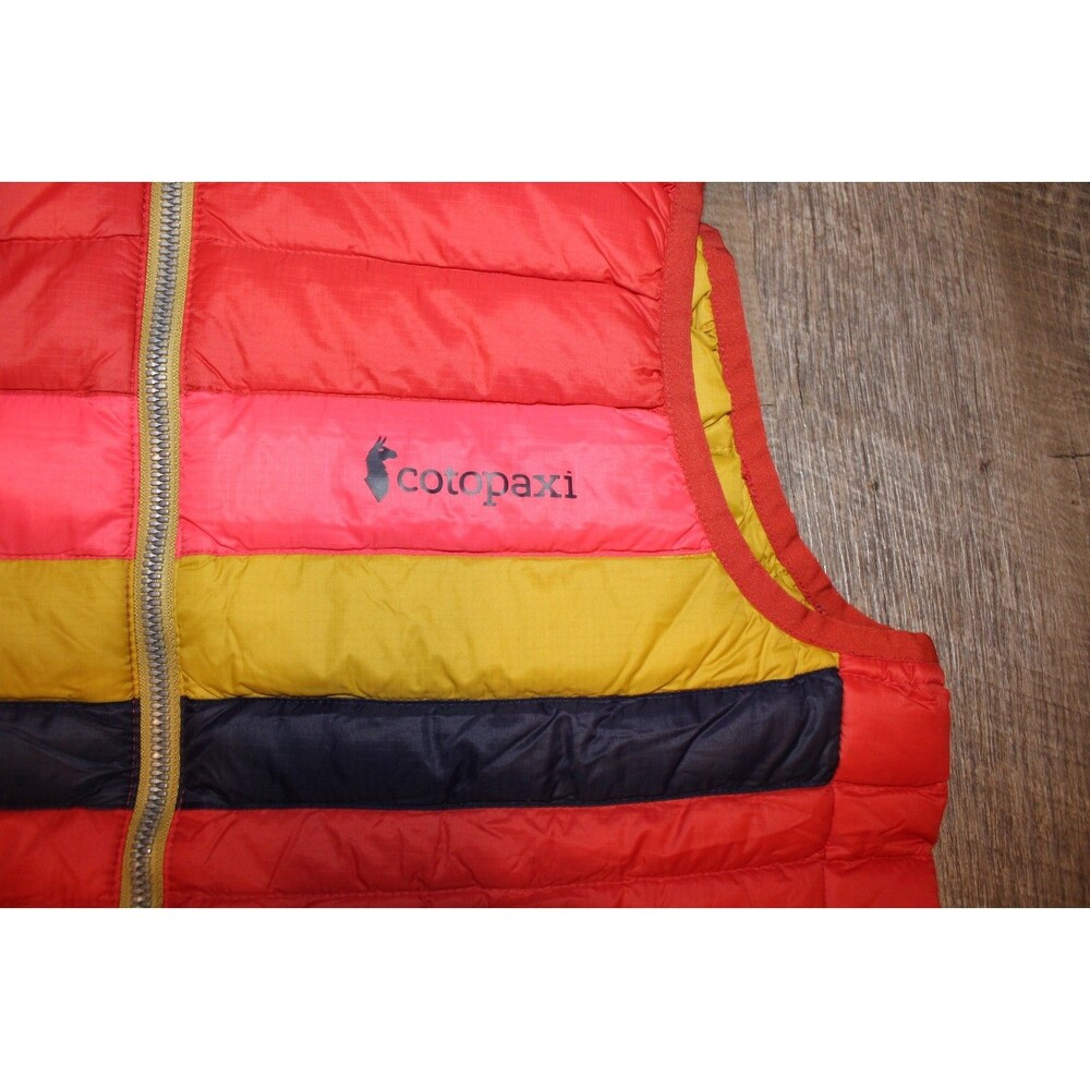 New Cotopaxi Women's Fuego 800 Down Vest RED ORANGE YELLOW Sz XS $185 - Picture 2 of 5